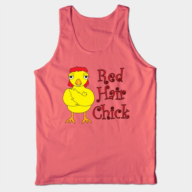 Red Hair Chick Tank Top by Barthol Graphics